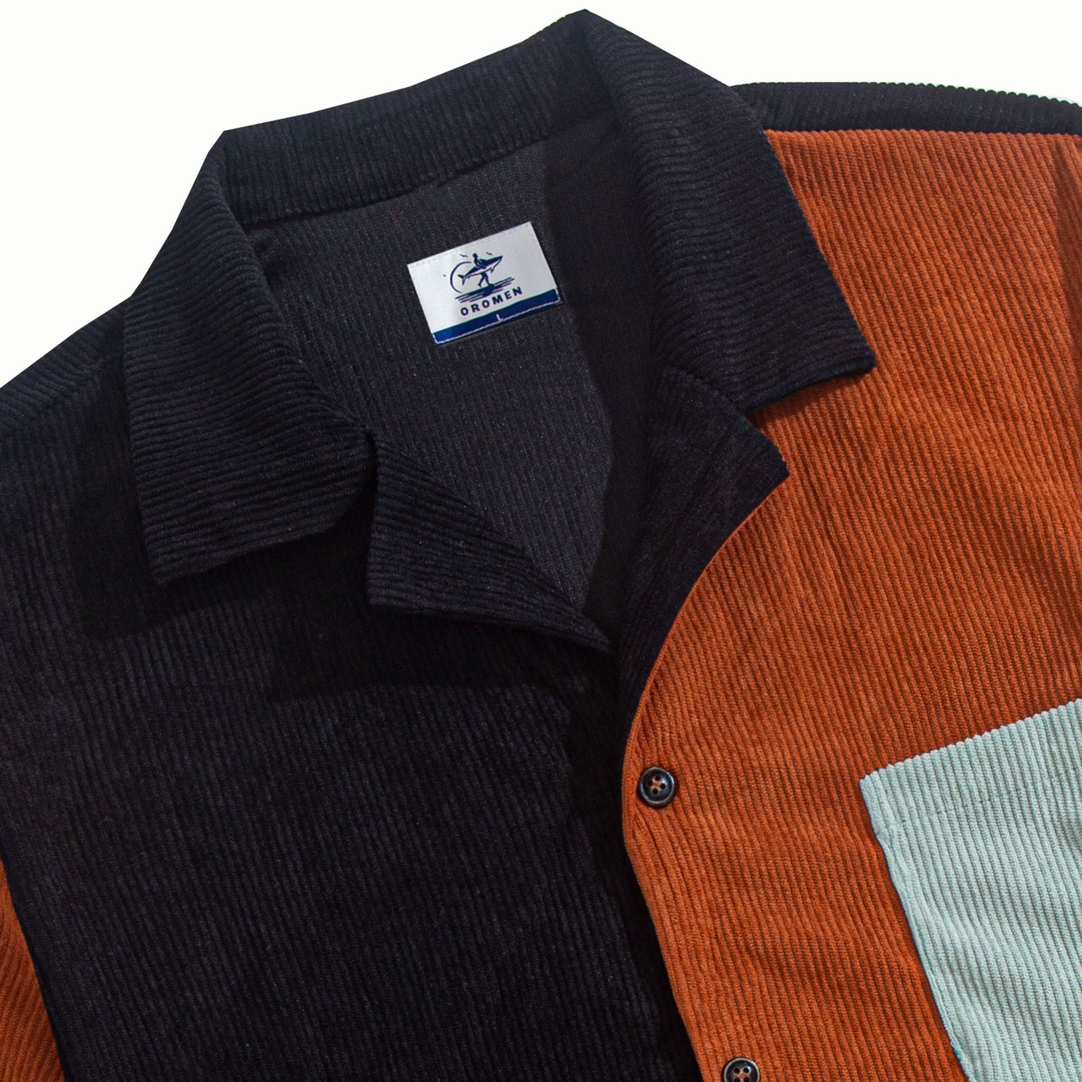 Contrast Corduroy Shirt