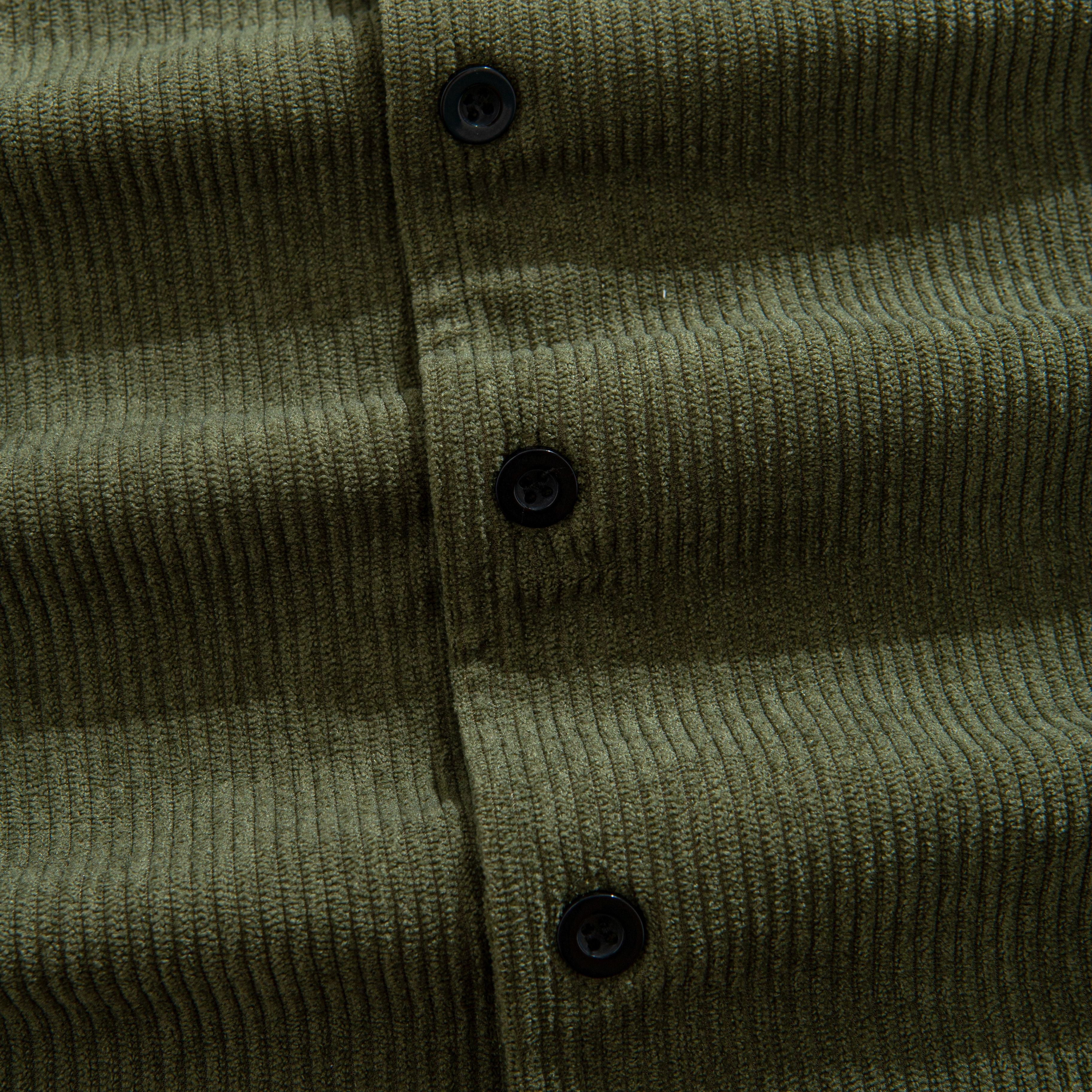 Corduroy Contrast-Trim Shirt