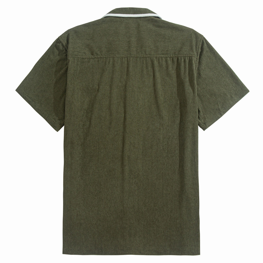 Corduroy Contrast-Trim Shirt