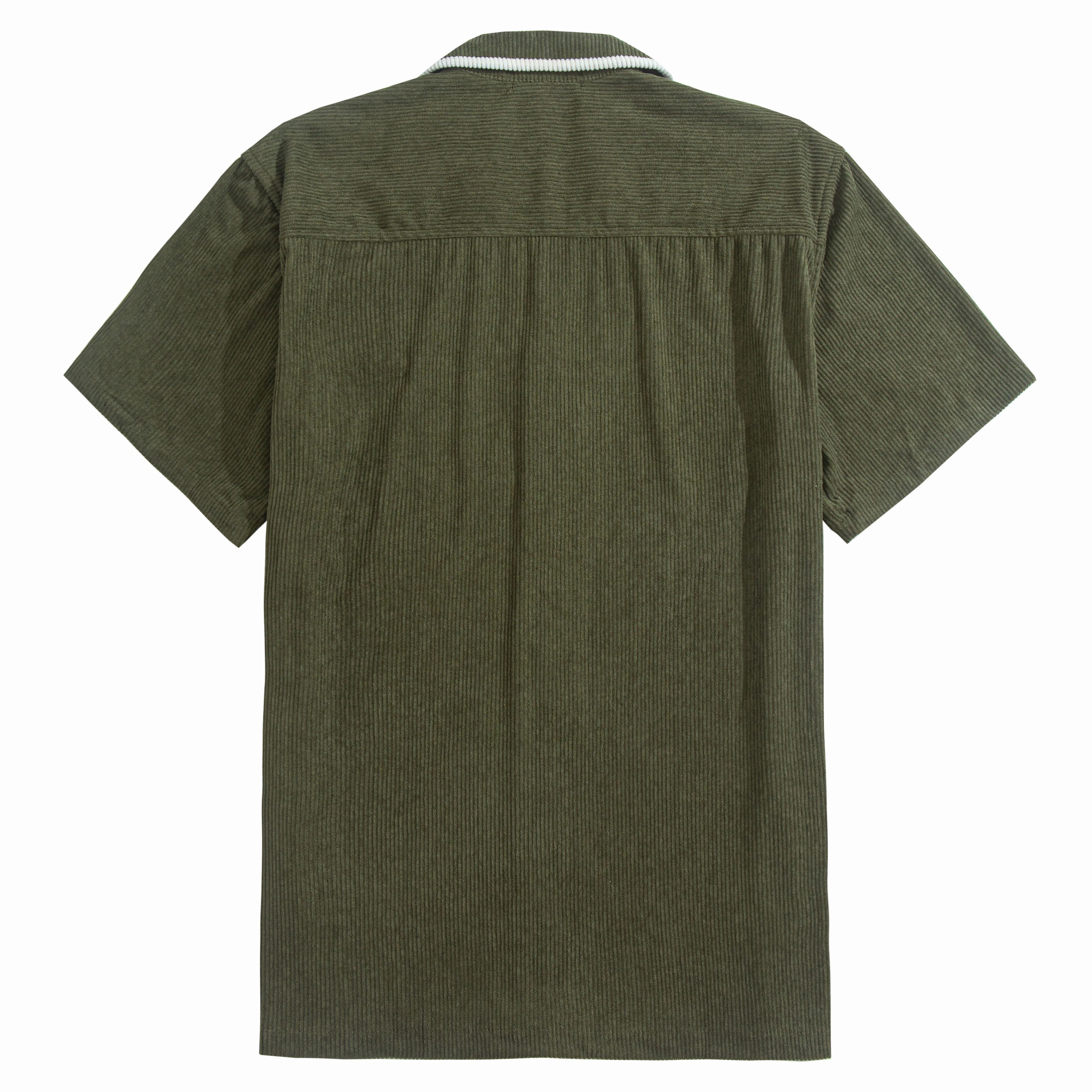 Corduroy Contrast-Trim Shirt