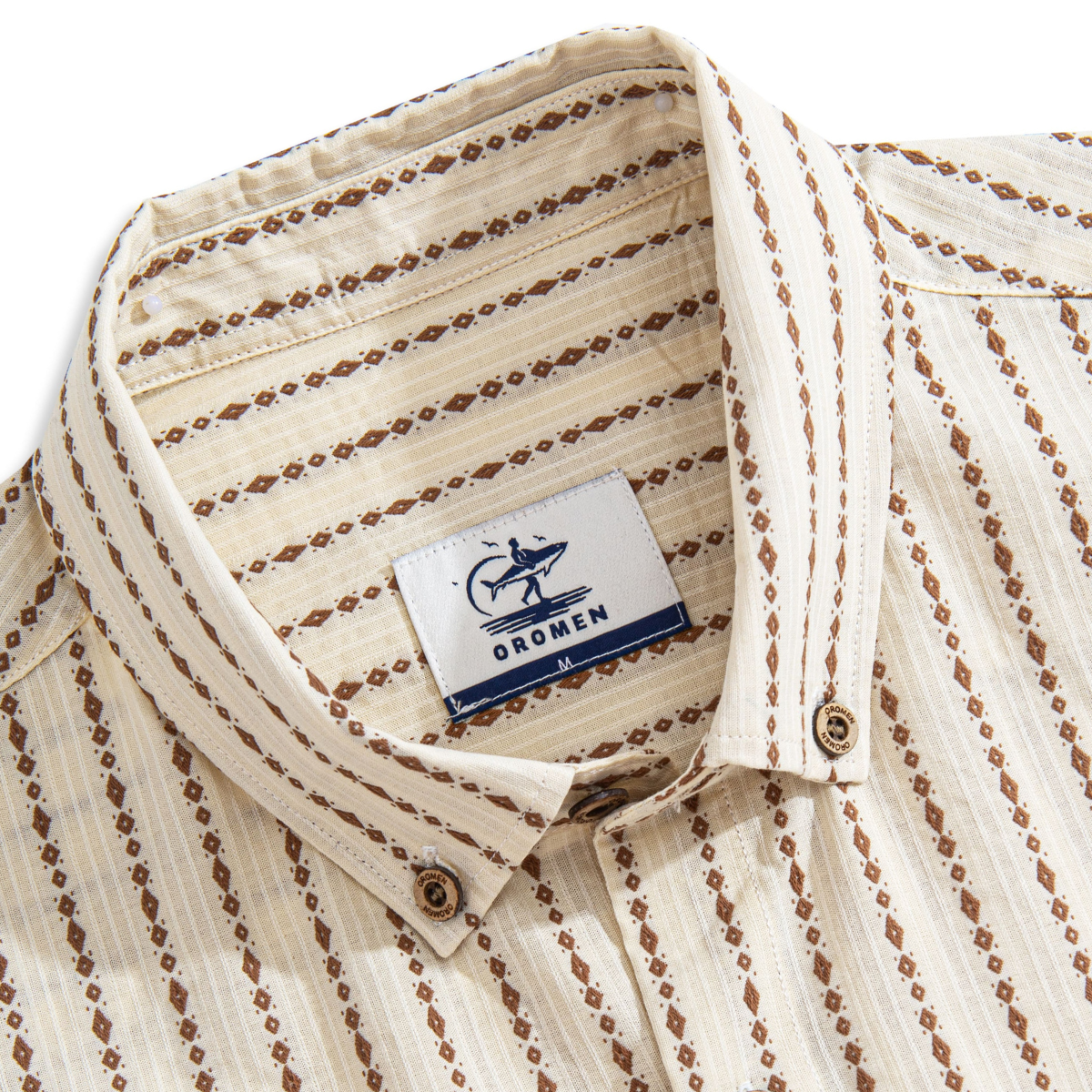 Embroidered Stripe Textured Shirt